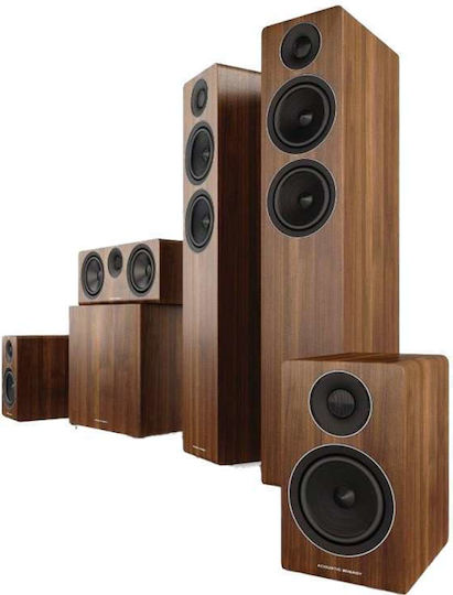 Acoustic Energy AE 309 Paar Hi-Fi Lautsprecher Boden 175W 2.5 Anzahl von Fahrern B17.5xT28xH90cm. Walnuss