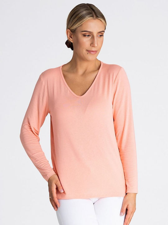 Figl Women's Blouse Long Sleeve Pink