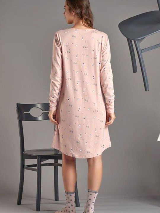 Sevim Winter Cotton Women's Nightdress ''''''