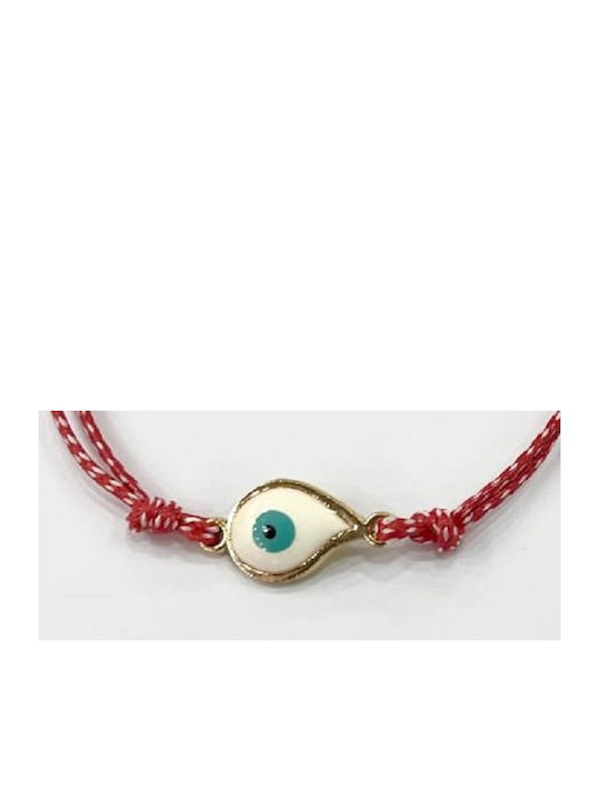 Kostibas Fashion Bracelet Martaki with design Eye made of Cord