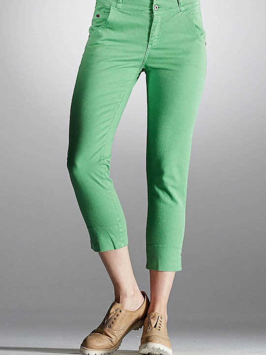 Edward Jeans Women's Fabric Trousers Green