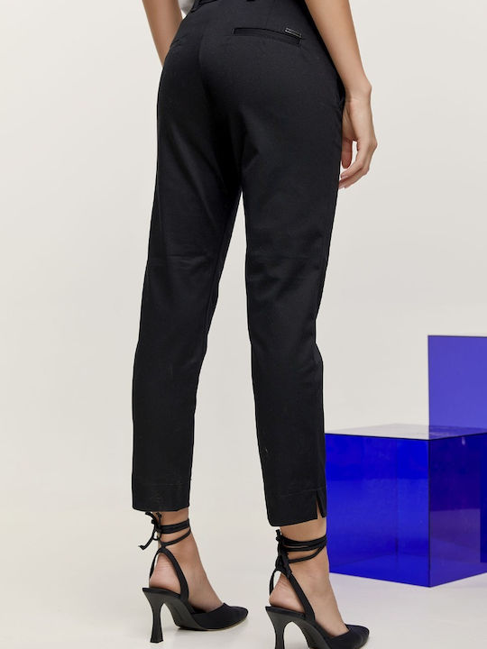 Edward Jeans Femei Tesatura Pantaloni Negru