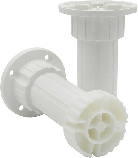 Hard Plast Plastic Furniture Leg Suitable for Cupboard / Wardrobe White