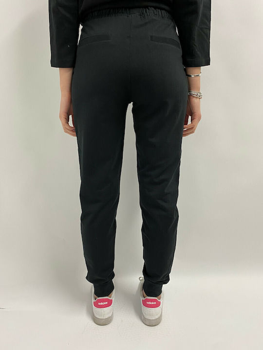 Damen Stoff Hose Black