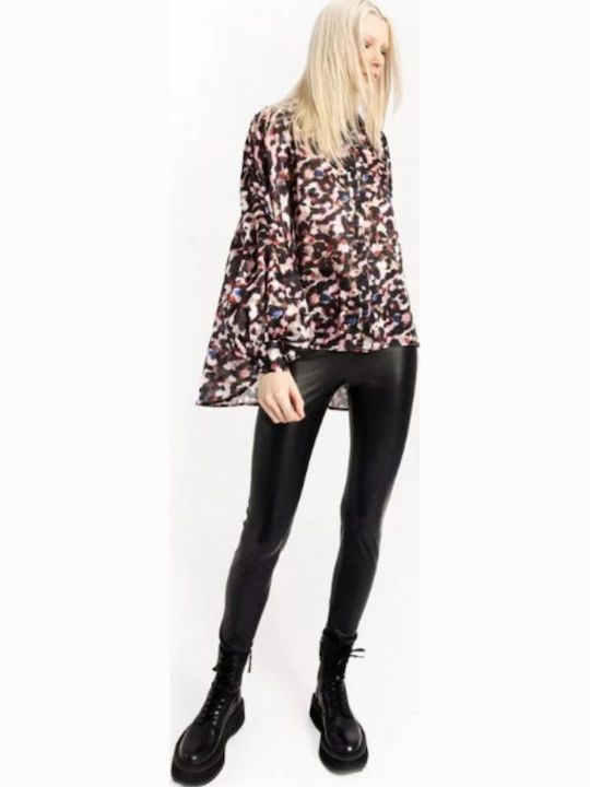 Ladies Γυναικείο Υφασμάτινο Παντελόνι σε Slim Εφαρμογή Μαύρο