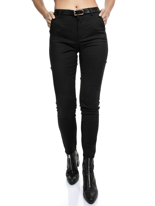 RichgirlBoudoir Women's Fabric Trousers in Loose Fit Black