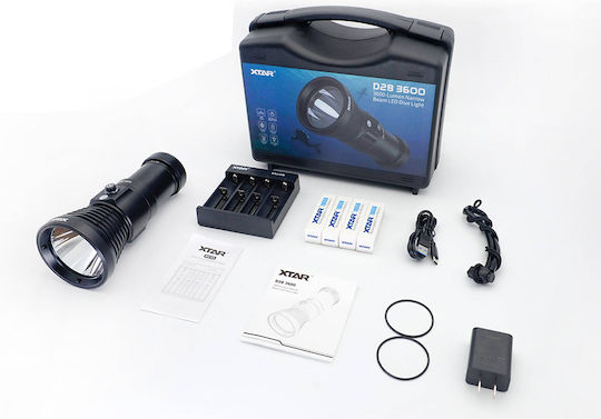 XTAR D28 Φακός Κατάδυσης LED με Φωτεινότητα 3600lm για Βάθος έως 550m