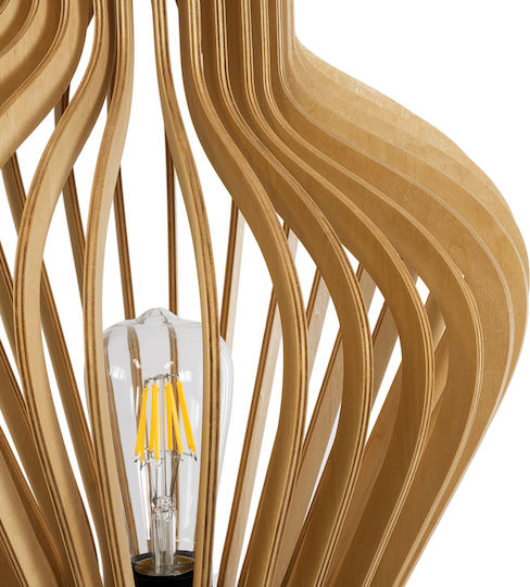 GloboStar Decorative Lamp with Socket for Bulb E27 Brown