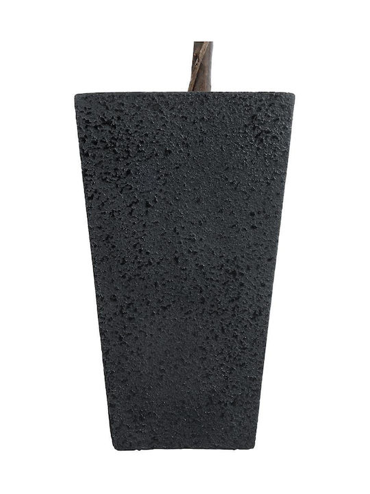 GloboStar Mayor Übertopf Polyester Schwarz 30x30x50εκ.