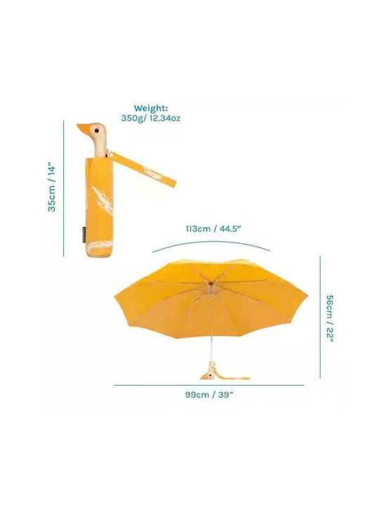 Umbrella Original Duckhead Saffron Brush Automatic Eco-Friendly 35cm