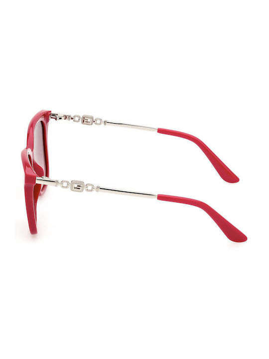 Guess Sonnenbrillen mit Rot Rahmen und Rot Verlaufsfarbe Linse GU7886S 75T