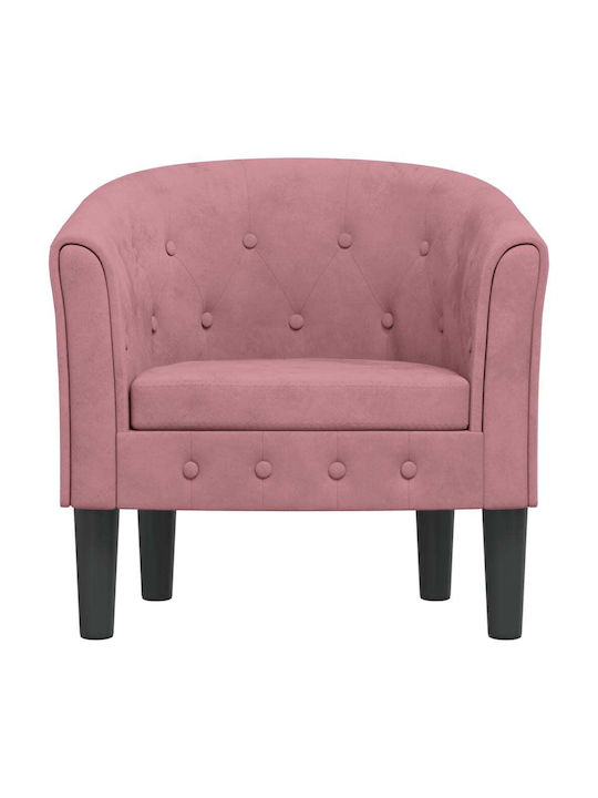 Sessel Samt Pink 70x56x68cm