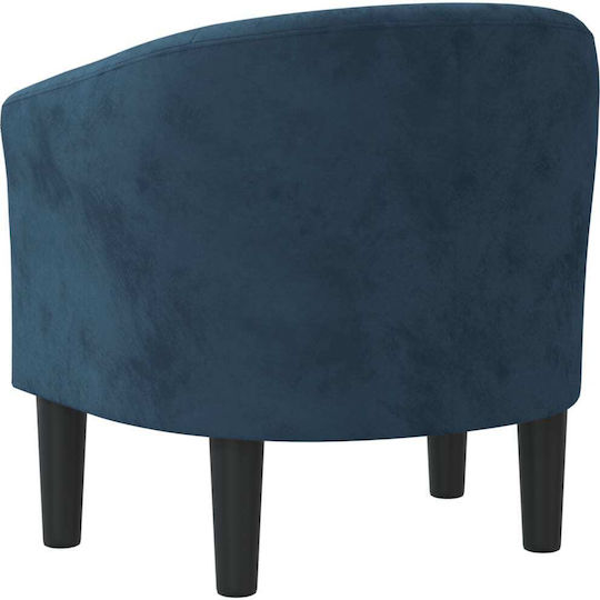 Sessel Samt Dark Blue 70x56x68cm