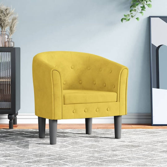 Armchair Yellow 70x56x68cm