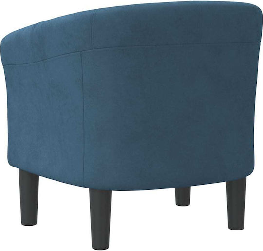 Sessel Samt Dark Blue 70x56x68cm