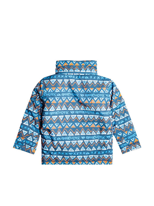 Little Mission Waterproof Kids Casual Coat Windproof with Lining & Hood Blue