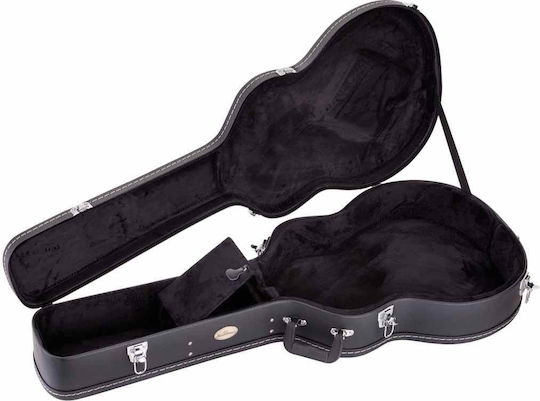 Soundsation Hollow Body 335 Style Αδιάβροχη Βαλίτσα Ακουστικής Κιθάρας με Επένδυση Μαύρη