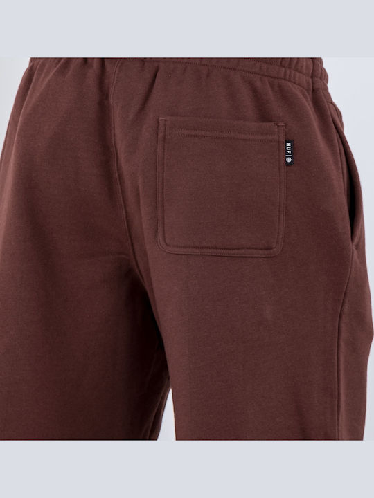 Shake Fleece Αθλητική Ανδρική Βερμούδα Deep Mahogany