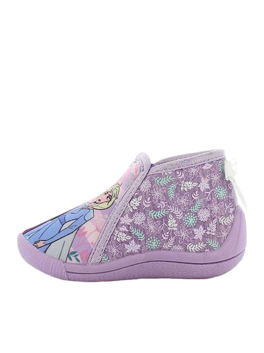 Kids Slippers Boots Lilac Frozen