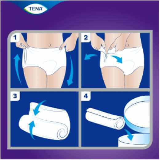 Tena Plus Night Groß in Weiß Farbe 12Stück
