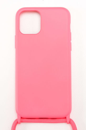 Luigi Back Cover Σιλικόνης με Λουράκι Φούξια (IPhone 11ProMax - Apple)