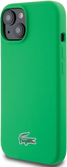 Lacoste Silicone Magsafe Back Cover Plastic Green (iPhone 15 Plus)