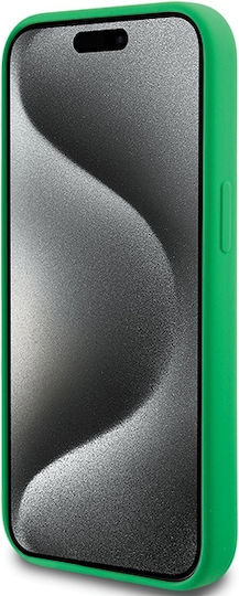 Lacoste Silicone Magsafe Back Cover Plastic Green (iPhone 15 Plus)