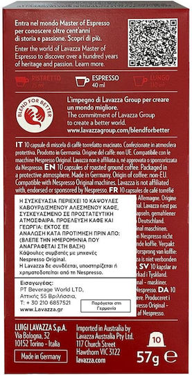 Lavazza Capsule Espresso Qualita Rossa Compatibile cu Mașina Nespresso 10capace
