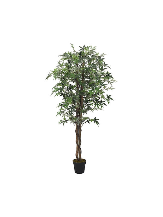 vidaXL Artificial Plant in Pot Maple Green 200cm 1pcs