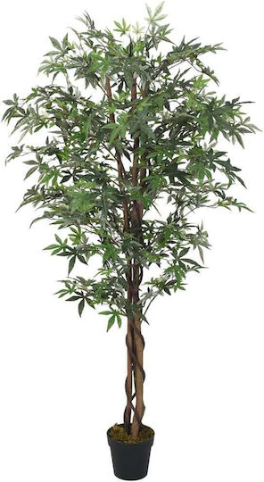 Künstliche Pflanze im Topf Ahorn Grün 150cm vidaXL