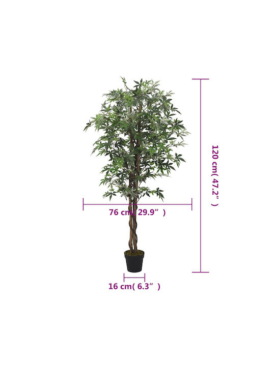 Ahorn Topfpflanze 120cm vidaXL