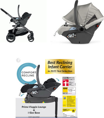 Peg Perego Veloce TC Reglabil 3 în 1 Cărucior pentru copii Potrivit pentru Nou-născut City Grey 11.7kg