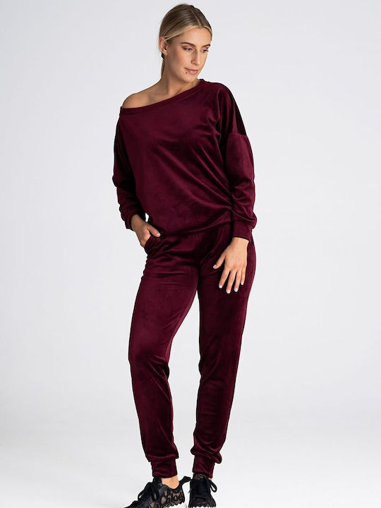 Figl Women's Sweatpants Red Velvet