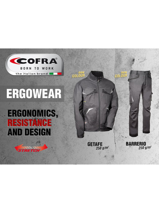 Cofra Work Jacket Reflective Blue