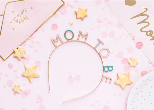 PartyDeco Στέκα Party με Θέμα "Mom to Be" από Μέταλλο OP24