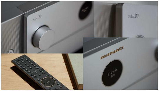 Marantz Cinema 50 Home Cinema Receiver 4K/8K 9 Channels 110W/8Ω 150W/6Ω with HDR and Dolby Atmos Silver