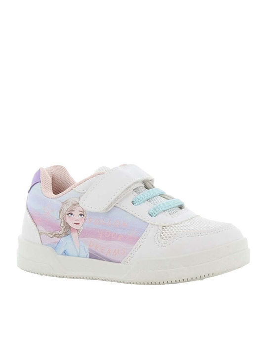 Sneaker Παιδικά Sneakers Ανατομικά με Σκρατς Λευκά
