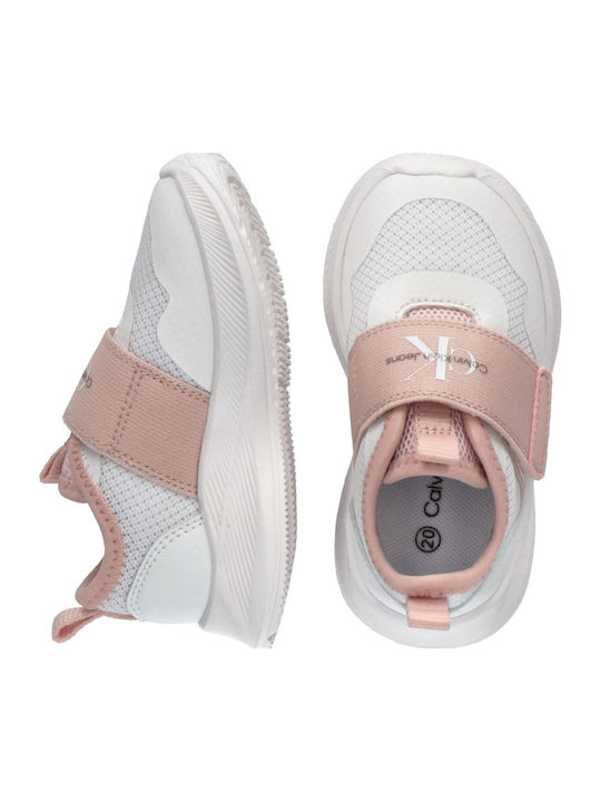 Παιδικά Sneakers με Σκρατς Λευκά