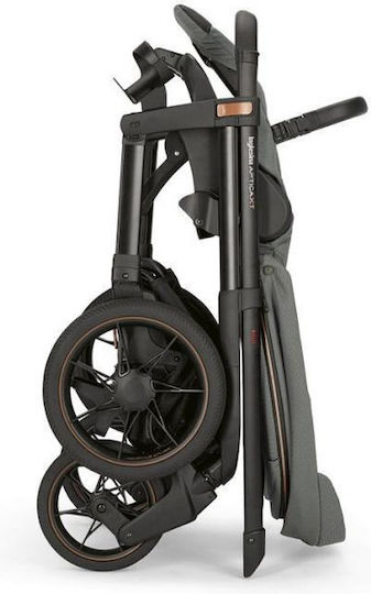Inglesina Aptica XT Quattro Darwin Infant Recline Adjustable 3 in 1 Baby Stroller Suitable for Newborn Magnet Grey 12.6kg