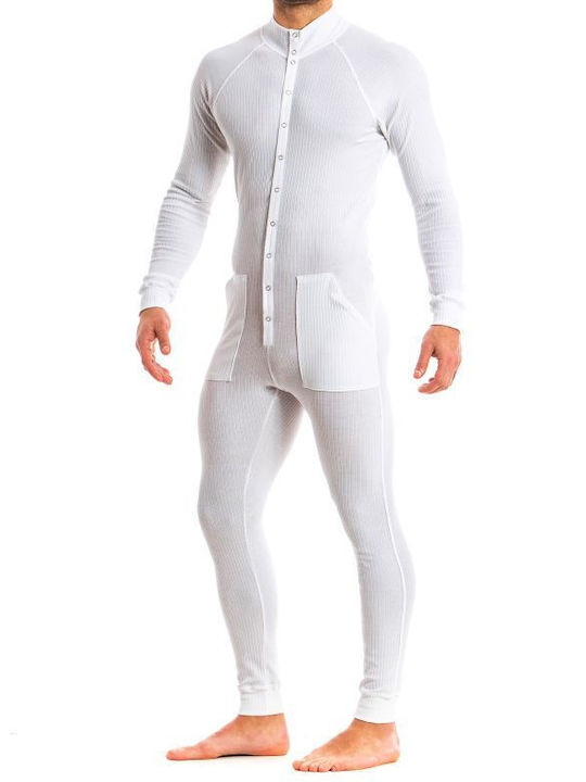 Modus Vivendi Winter Herrenpyjama Weiß 15882_Weiß