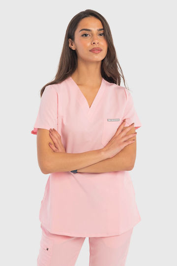 Dr. Scrub Γυναικεία Ιατρική Μπλούζα Ροζ