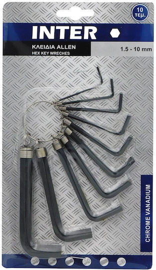 Inter Set 10 Allen Wrenches