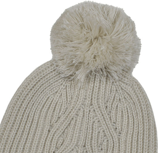 Pom Pom Beanie Feminin Căciulă Tricotat în culoarea Bej