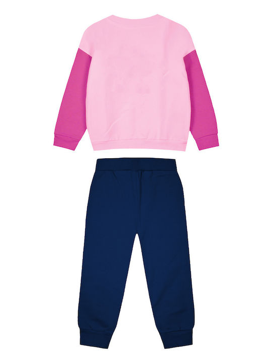 Energiers Kids Sweatpants Set Blue 2pcs Βαμβακερό