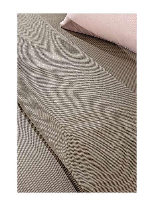Guy Laroche Sheet King Size with Elastic 180x200+35cm. Minimal Wenge