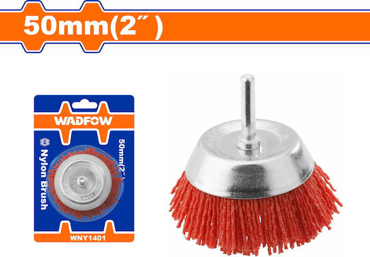 Wadfow WNY1401 Βούρτσα Νάιλον Καμπάνα για Δράπανο 50mm Σετ 10τμχ