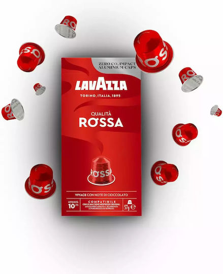 Lavazza Капсули Еспресо Qualita Rossa Съвместими с машина Nespresso 30капси