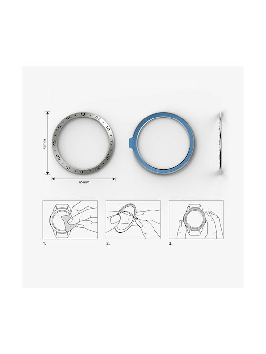 Ringke Bezel Styling Ασημί / Μαύρο για το Galaxy Watch 3 45mm