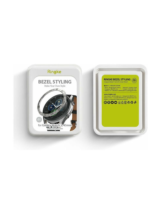 Ringke Bezel Styling Ασημί / Μαύρο για το Galaxy Watch 3 45mm