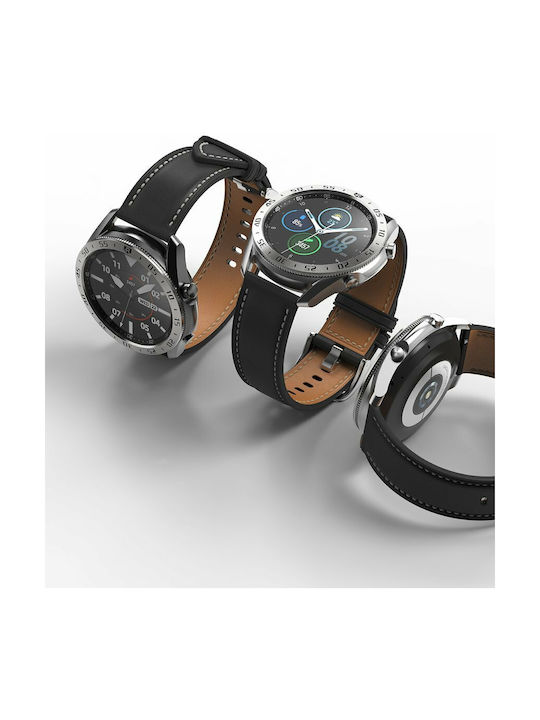 Ringke Bezel Styling Ασημί / Μαύρο για το Galaxy Watch 3 45mm